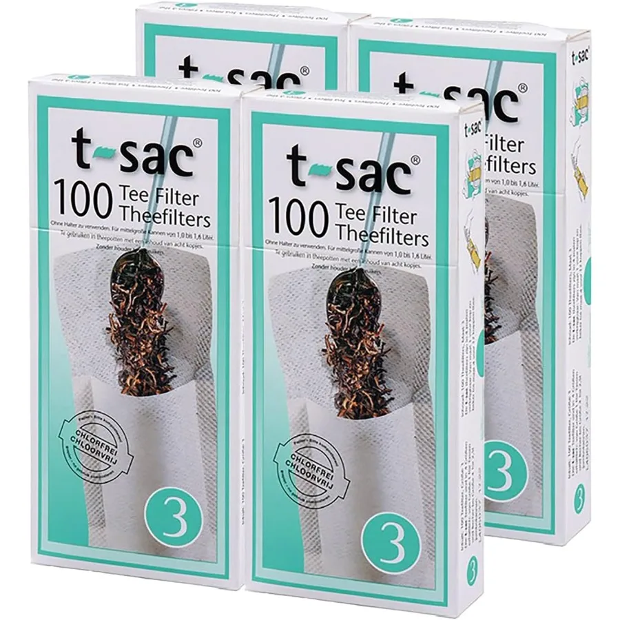 

Фильтр-пакетики для чая, одноразовый чайный заварочный номер, 3 размера, емкость от 3 до 8 чашек, набор из 400 шт.