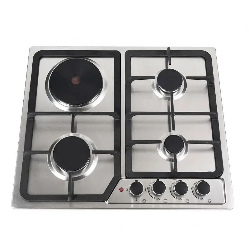 مصنع توريد طباخ غاز الطبخ المنزلي الكهربائي 4 فرن كهربائي التعريفي المدمج في هوب