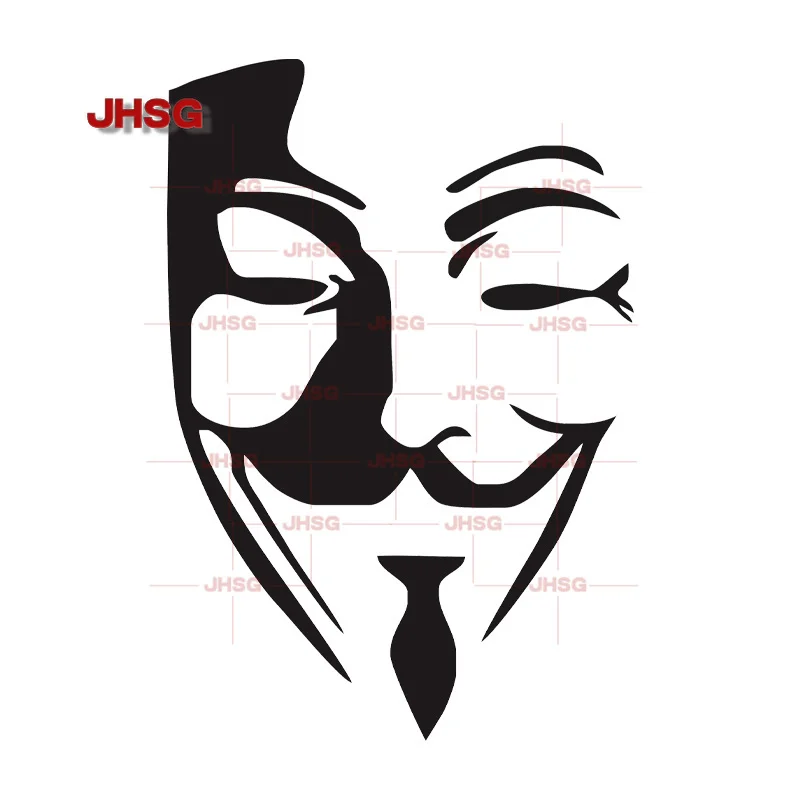 V-shaped Mask, Car Window Glass, Body Sticker, Detachable Personalized Car Sticker