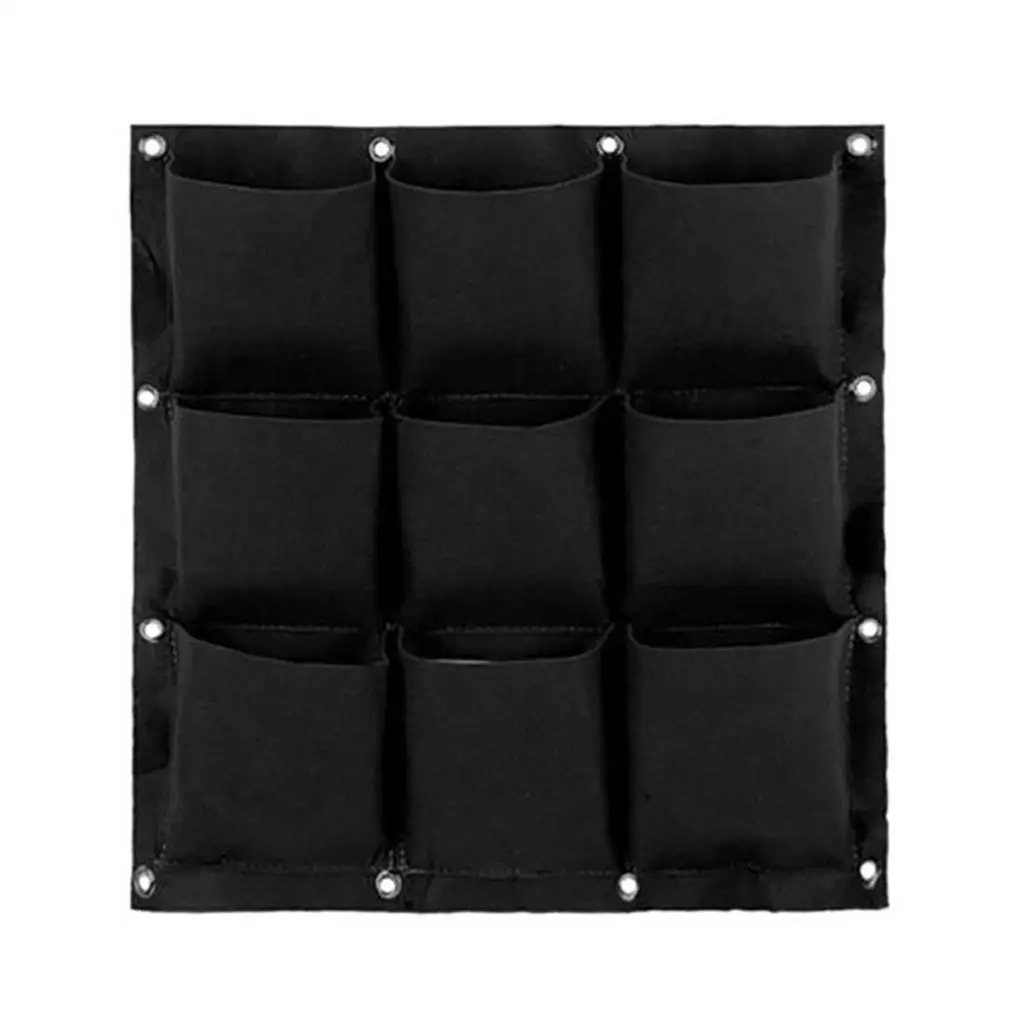 عمودي الجدار الشنق أكياس الزراعة ، زهرة تنمو جيب ، حديقة زارع عمودي ، الخضار والزهور ، 9 جيوب