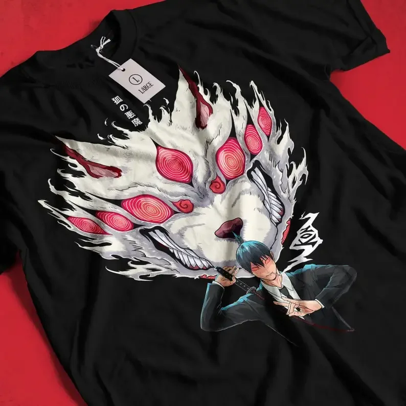 

Chainsaw Man Kon The Fox devil Shirt