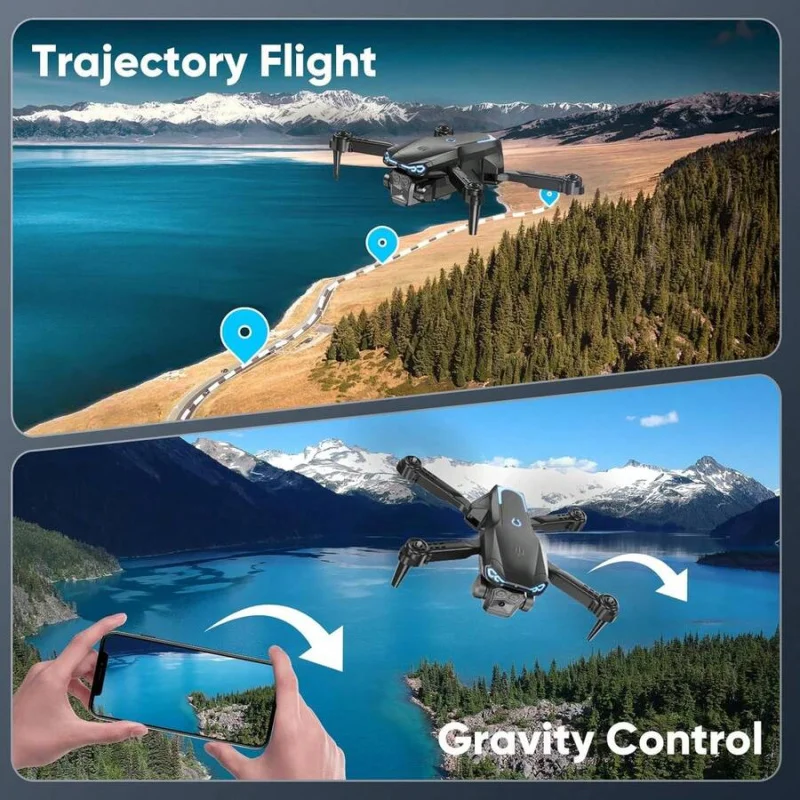 Foldable Drone With 1080P HD Camera For Beginners & Adults, FPV Live Video, One Key Start, Altitude Hold, 3D Flips, Gesture Self