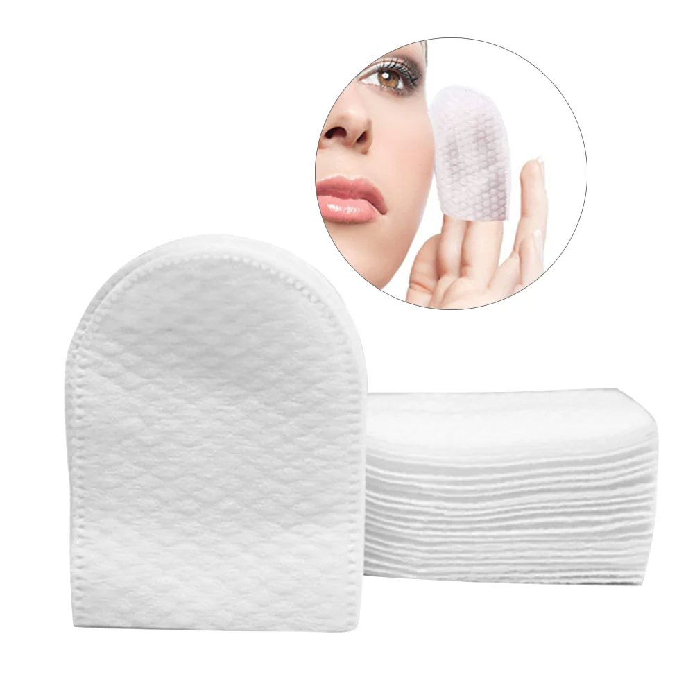 Almofada de algodão em forma de U com caixa de armazenamento, almofadas de algodão facial, remoção de maquiagem facial, 240pcs