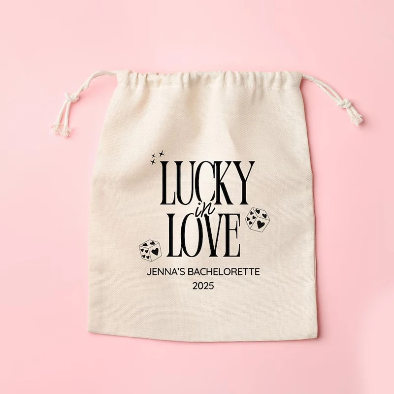 5pcs Personalised Custom Lucky in Love Vegas Before Vows Hangover Kit Bag  Bachelorette Party Wedding Birthday Decorate Supplies