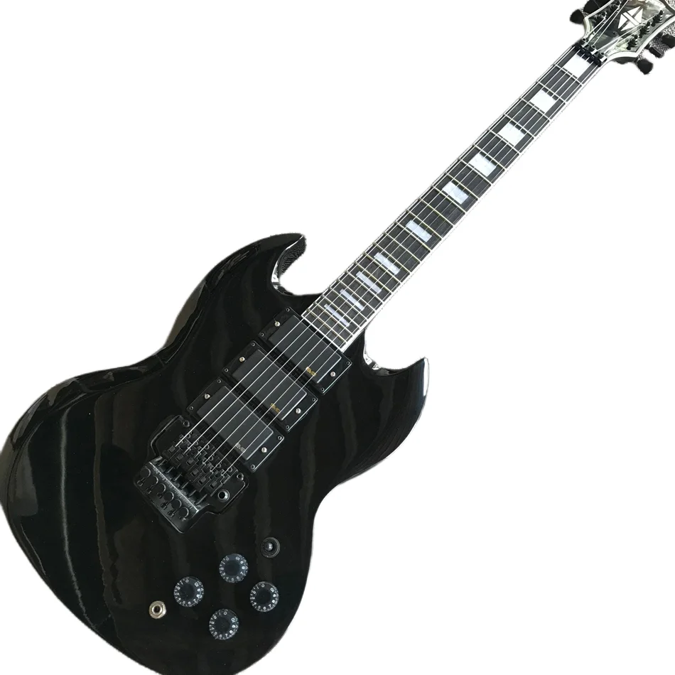 

Made in China, SG400 electric guitar, black vibrato system, 3 pickups, rosewood fingerboard, free shipping