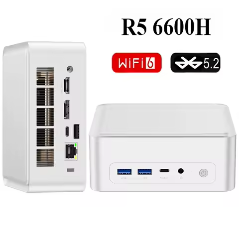 SZBOX MINI PC Z66 AMD Ryzen 5 6600H 5600MHz SSD PCIe3.0 Win11 Wifi6 BT5.2 Full-featured Desktop Office Computer