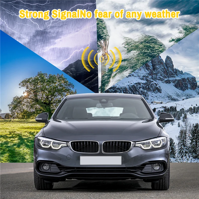 Antena de teto de rádio para carro A45F-AM/FM, mastro + kit base para modelos Ford Focus 2000-2007 XS8Z-18919-AA