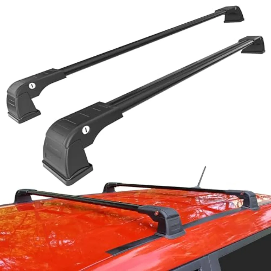 

Roof Rack Cross Bar Compatible with Kia Soul 2014 2015 2016 2017 2018 2019 Roof Rack Cross Bars Aluminum Adjustable Roof Rack R