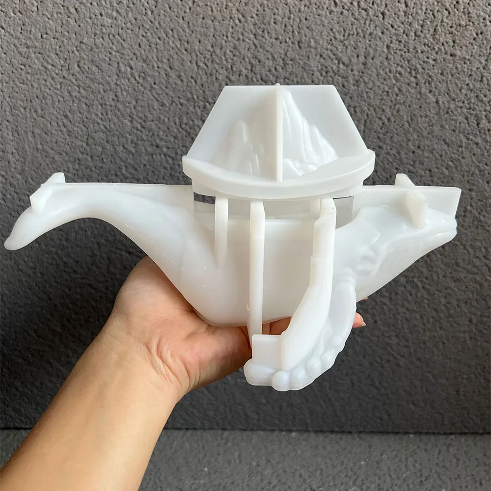 Whale Shape Silicone Flower Pot Molds Storage Box Candle Vessel Cement Desktop Plants Planters Plaster Mold Turtle Mold
