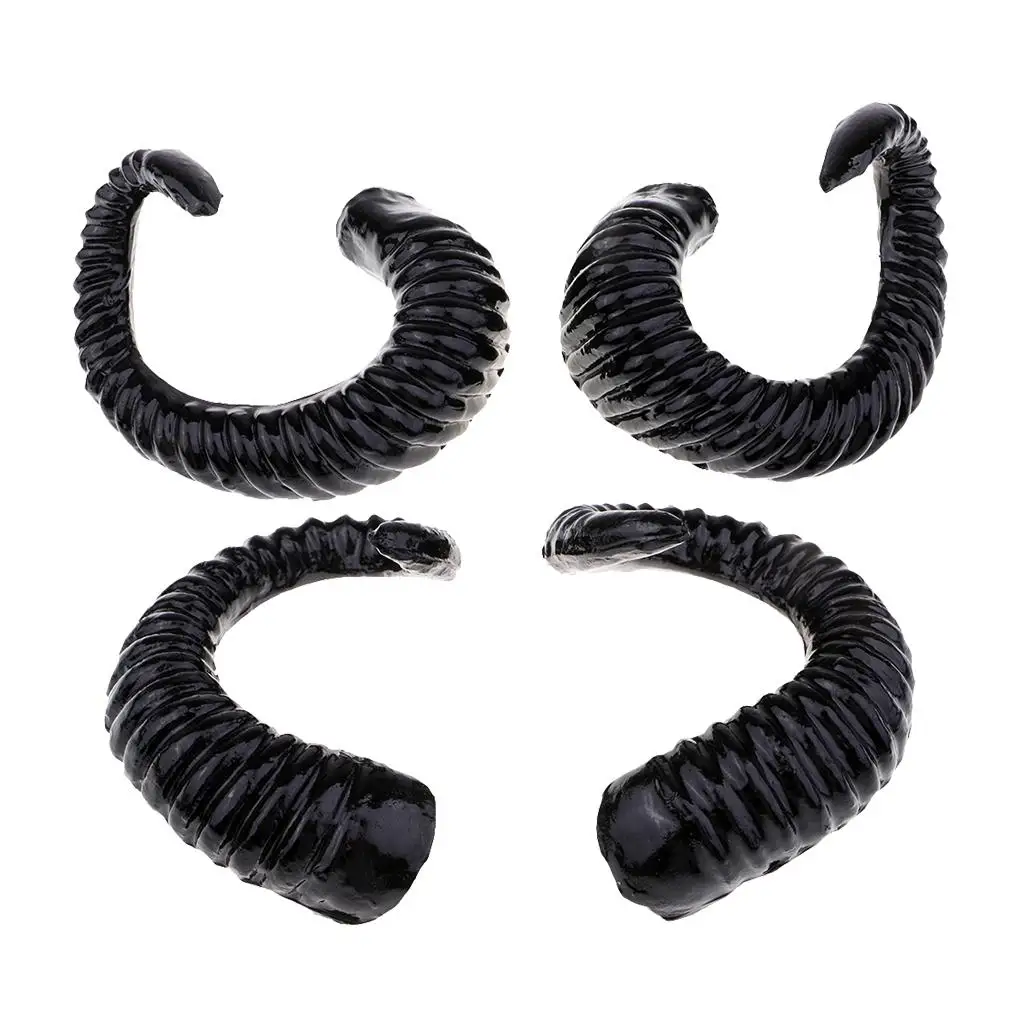 Ram Horns Costume Accessory Decorative Hair Ornament for Party Halloween Cosplay Collectible