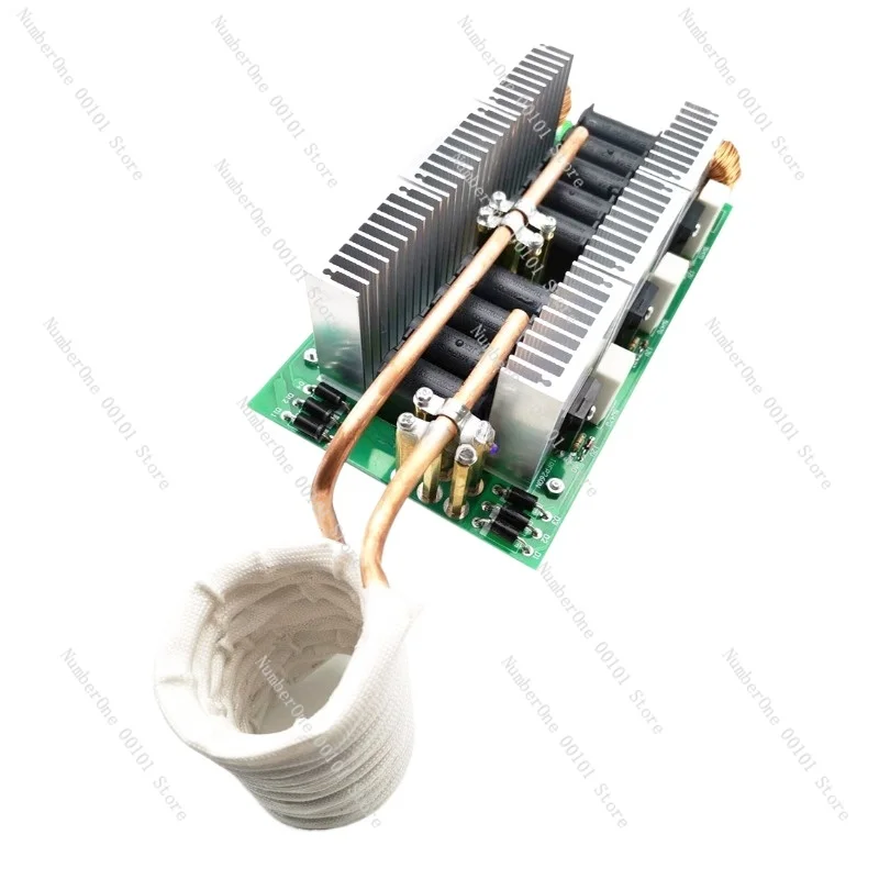 3000W 50A Tapless 6-tube ZVS High Frequency Induction Heating Machine Quenching Module DIY Kit