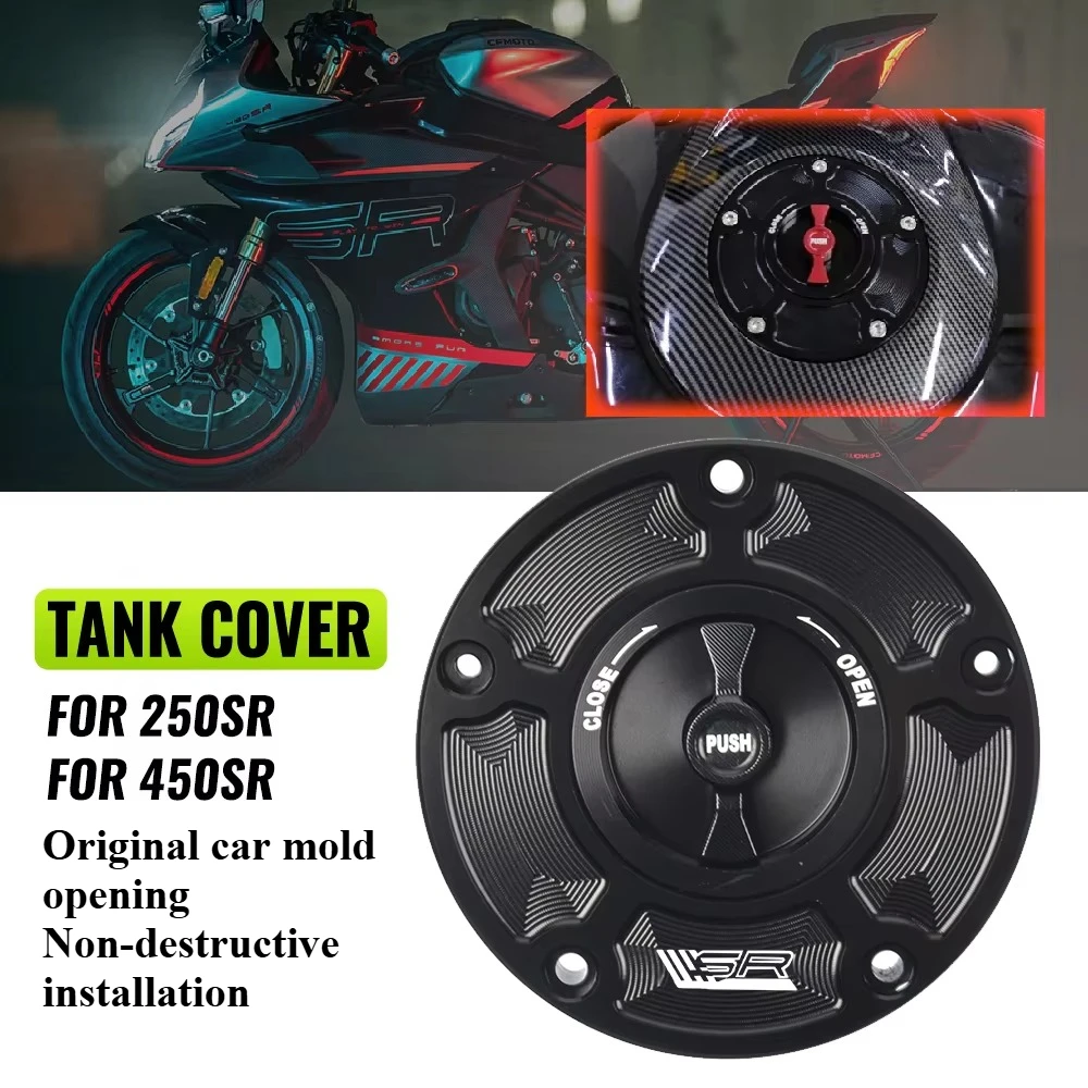 For Spring Breeze CF 250SR 450SR 450SRS Modified Quick Removal Tank Cover 250 450 SR Gas cover Tank Cover Aluminum Alloy Fitting