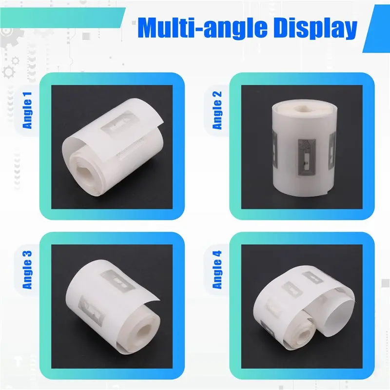 100 قطعة علامات NFC ملصق مع شريحة NTAG213 ملصقات NFC فارغة ملصقات لاصقة علامات RFID قابلة لإعادة الكتابة ذاكرة 144 بايت سهلة الاستخدام-