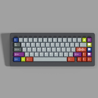 KKB COL Colorful Keycaps PBT Dye Sublimation Cherry for Mechanical Keyboard AULA F75 Ajazz Ak820 Pro Akko Fun60 Game Mad 60he 68