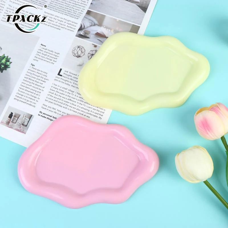 [SL]Cloud-Shaped Plastic Jewelry Tray Decorative Plate For Rings Earrings Bracelets Necklaces Tray For Women Bedroom Decor
