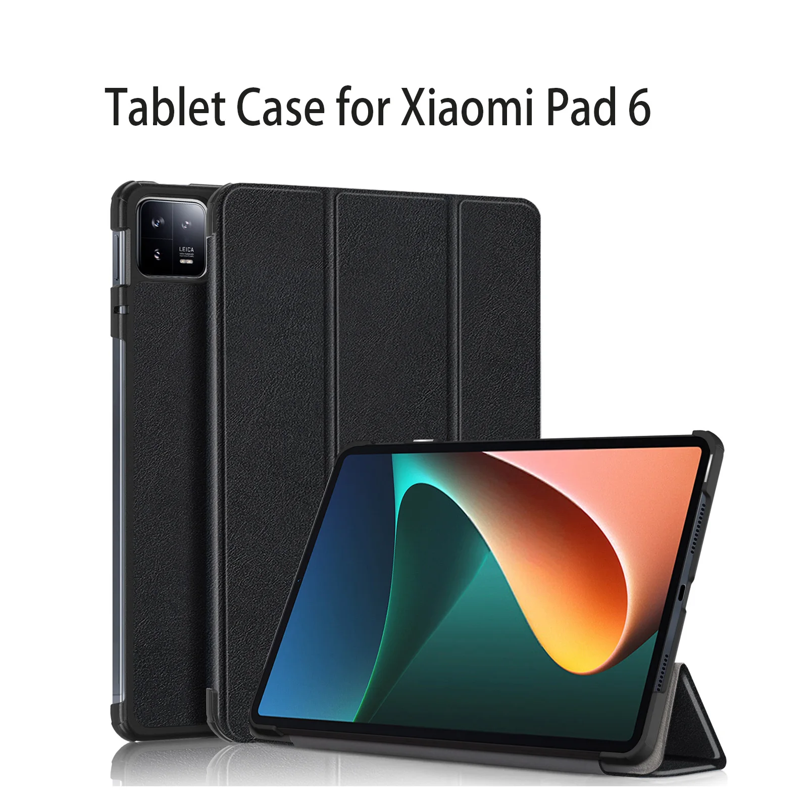 Tablet Case for Xiaomi Pad 6 Protective Cover Smart Wake up function(PU Leather Material,ultra Slim,Shockproof)