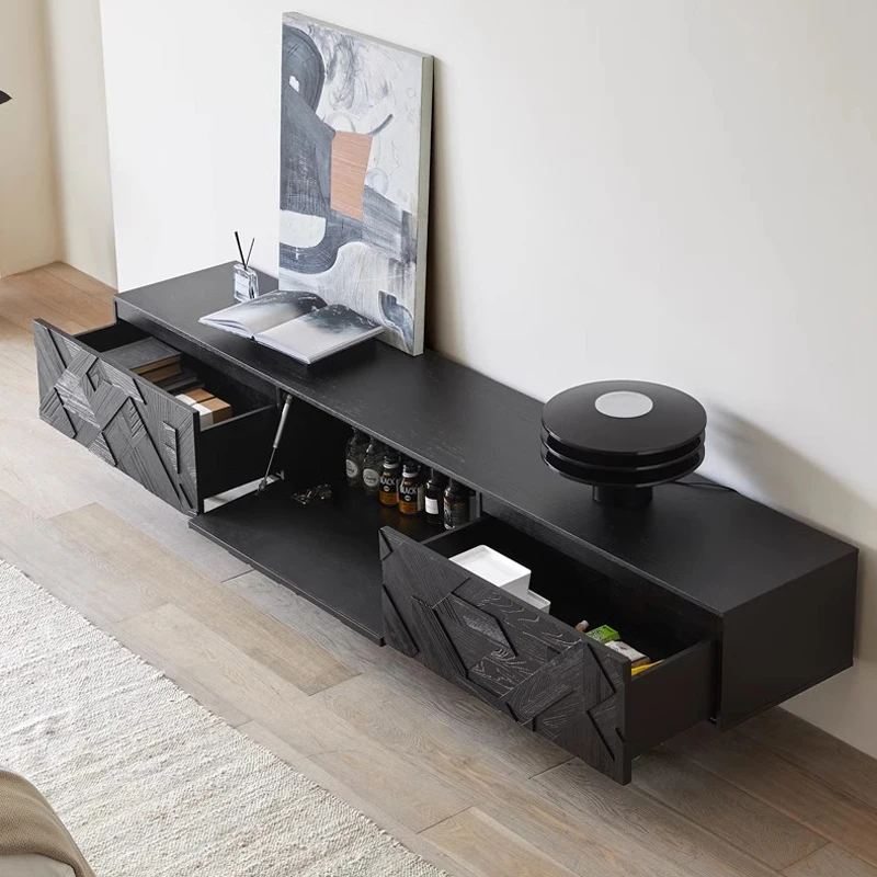 

Minimalist Creativity Tv Table European Black Entertainment Vintage Tv Stands Nordic Living Room Archivadores Salon Furniture