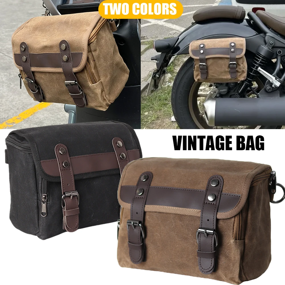 

Мотоциклетная боковая сумка в стиле ретро, универсальный водонепроницаемый багаж, дорожные сумки, рыцарская сумка для верховой езды, сумка для инструментов, мотоциклетная седельная сумка
