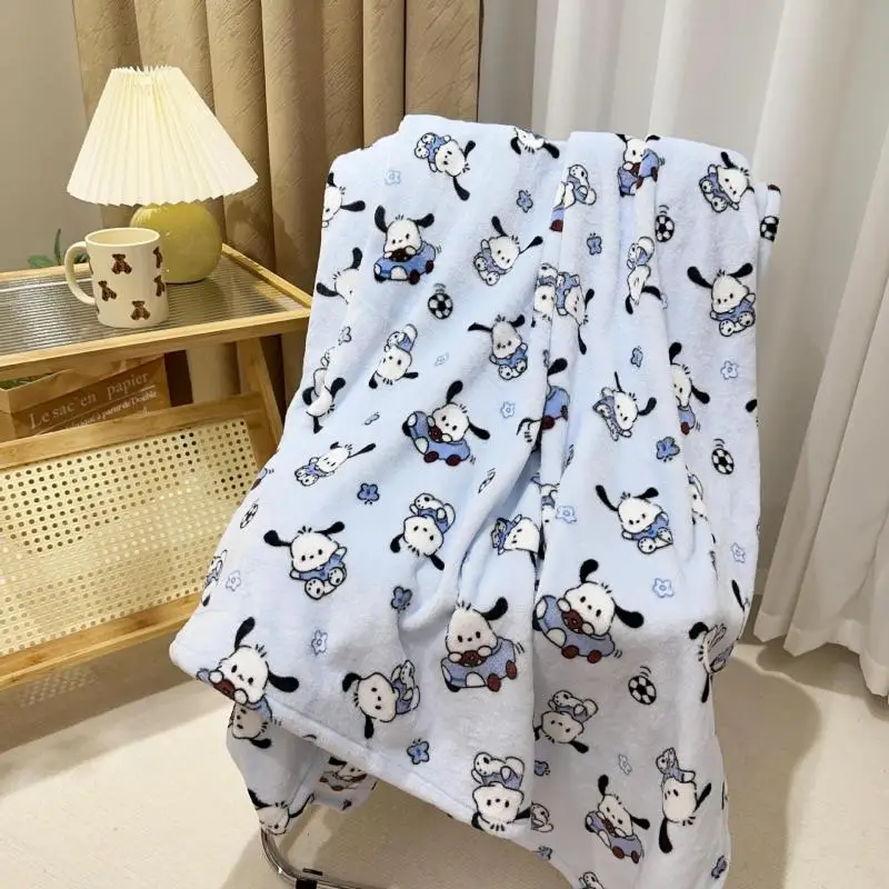 سانريوس كارتون كورومي بلدي ميلودي بطانية صغيرة أنيمي نمط مكتب المحمولة أريكة بطانية الطباعة نمط سيارة بطانية موضة لطيف