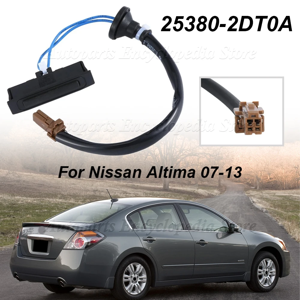 Accesorios para Auto, Interruptor de Maletero para Nissan Altima 2007-2013, Botón de Apertura de Maletero, Interruptor de Tapa de Maletero 25380-2DT0A