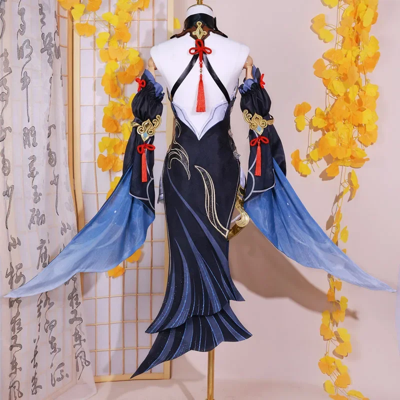 Shen He Cosplay Costume Lantern Rite New Skin Shenhe Cosplay Costume Liyue Shen He Cosplay Sexy Dress Costumes for Party Outfits
