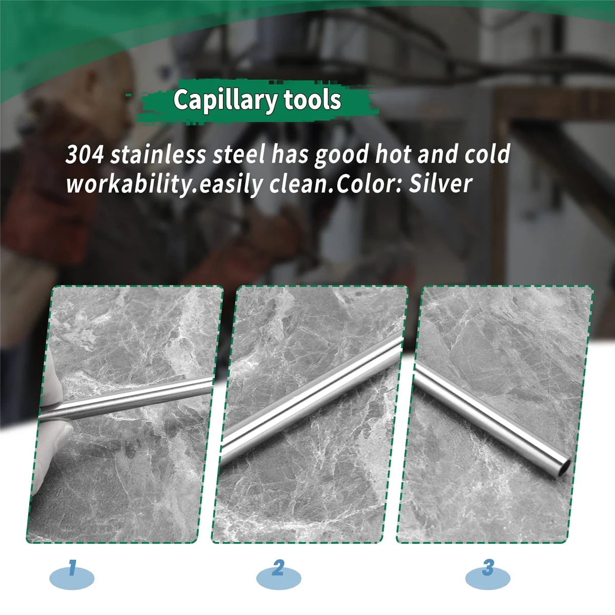 F-3C 1 шт., инструмент для капиллярной трубки из нержавеющей стали 304, наружный диаметр 8 мм x 6 мм, длина 250 мм