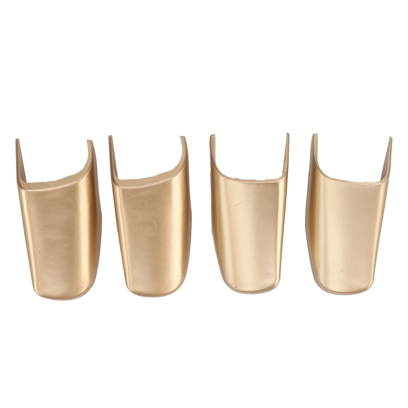 4PCS Door Pull Strap End Cap Light Gold ABS Plastic Luxury Scratch Resistant for Town Car 2003 to 2011