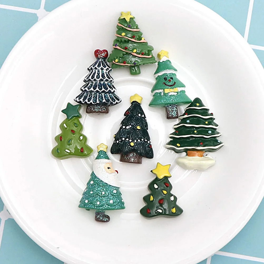 

20 Pcs/Package Decor Resin Christmas Tree Ornaments Accessories Xmas DIY Decoration
