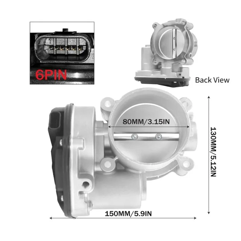 POKESS Throttle Body Assembly For Ford Explorer F-150 Mustang 3.5L 3.7L Body Acceleration AT4Z9E926B