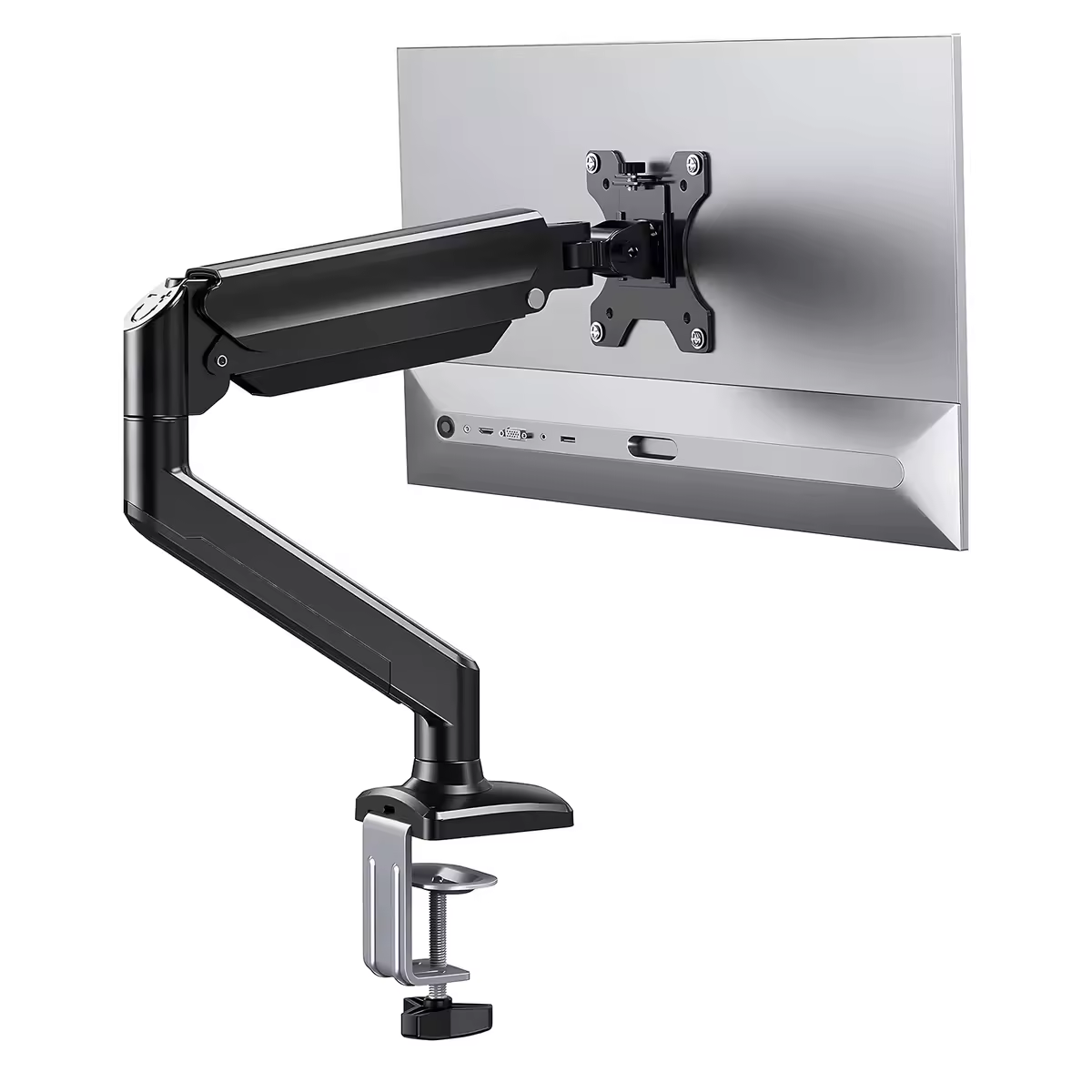 braço articulado monitor,suporte tv,Desktop Full Motion Monitor Holder Mount, braço de mola mecânica,alumínio Suporte Monitor