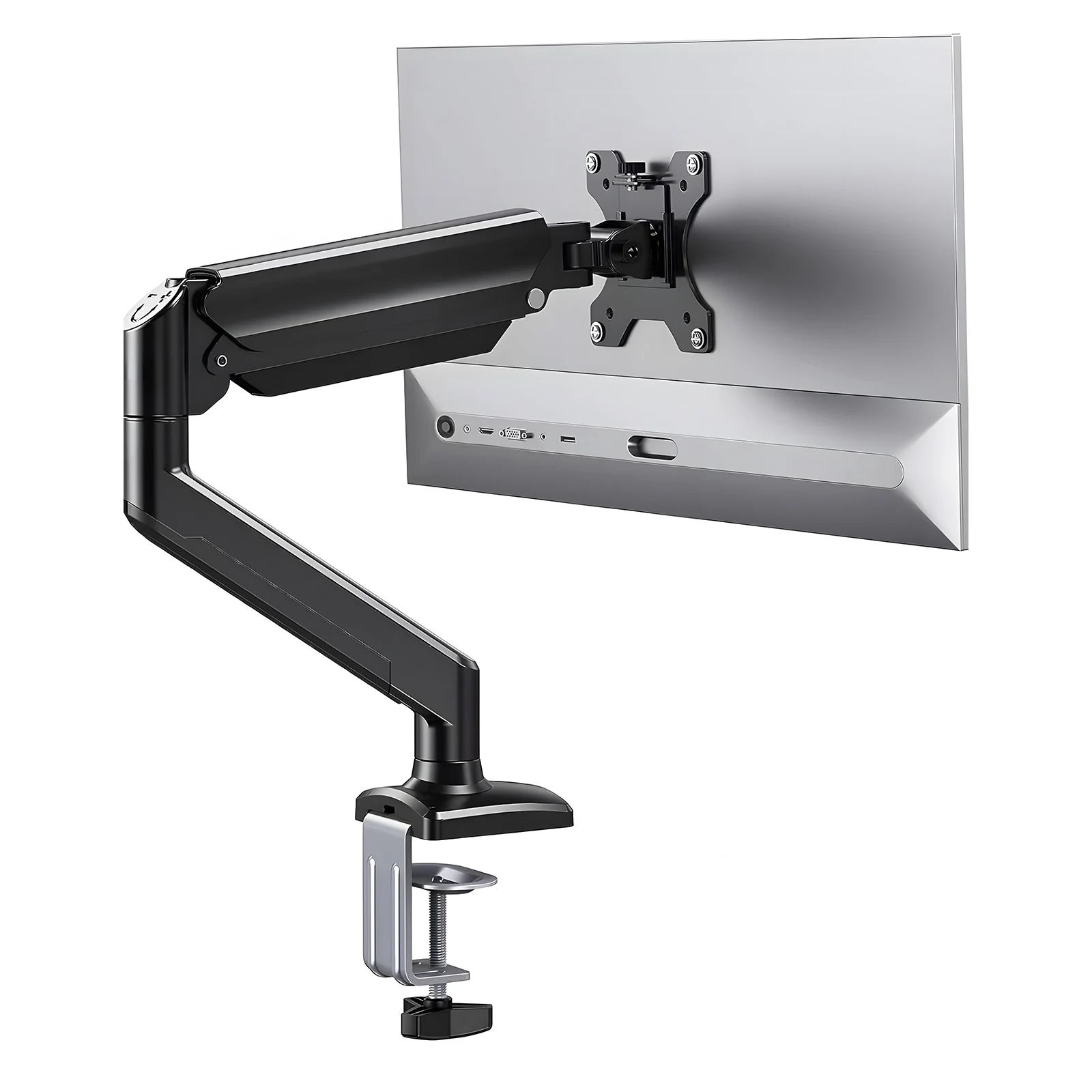 Articulated Arm Monitor Holder Mount Desktop Full Motion Monitor Mechanical Spring Arm Aluminum Support Monitor