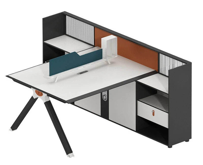 Financial Accounting Staff Desk Office Four-person Staff Desk Modern Simple Computer Desk and Chair Combination