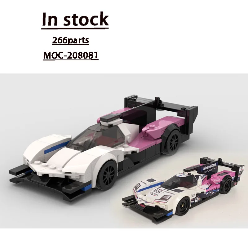 

MOC-208081 Модель строительного блока для культового гоночного спортивного автомобиля с деталями 66, креативный подарок MOC для мальчиков, детская игрушка на день рождения.