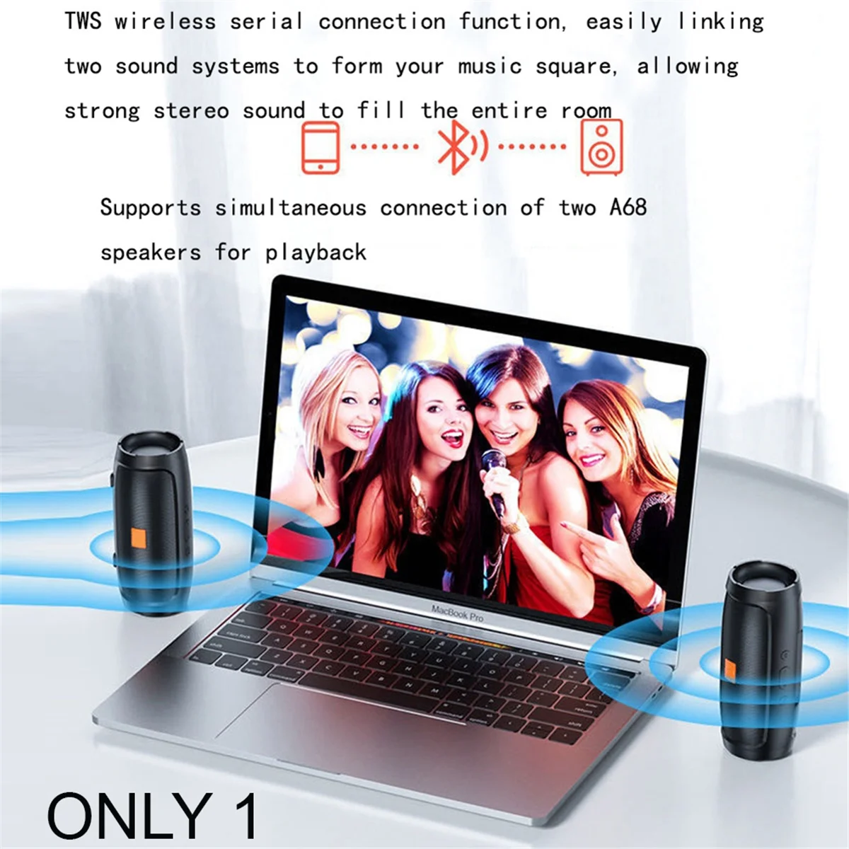 Excellent! Portable Subwoofer Bluetooth Speakers Outdoor Stereo Surround Waterproof Wireless Sound Box Support FM Radio TF Card