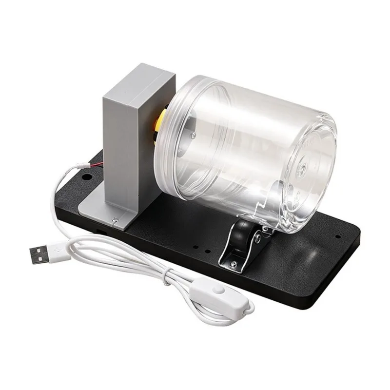 Exquisite-Mini Portable Automatic Bead Polisher Machine-Quiet Adjustable-Speed Tumbler For Jewelry, Crafts& Small Items