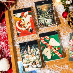 Mr. Paper, Winter Town Christmas Tree Theme Sticker Book, Scrapbook, Phone Case Christmas Party Decoration Stickers, 30 Pcs/book