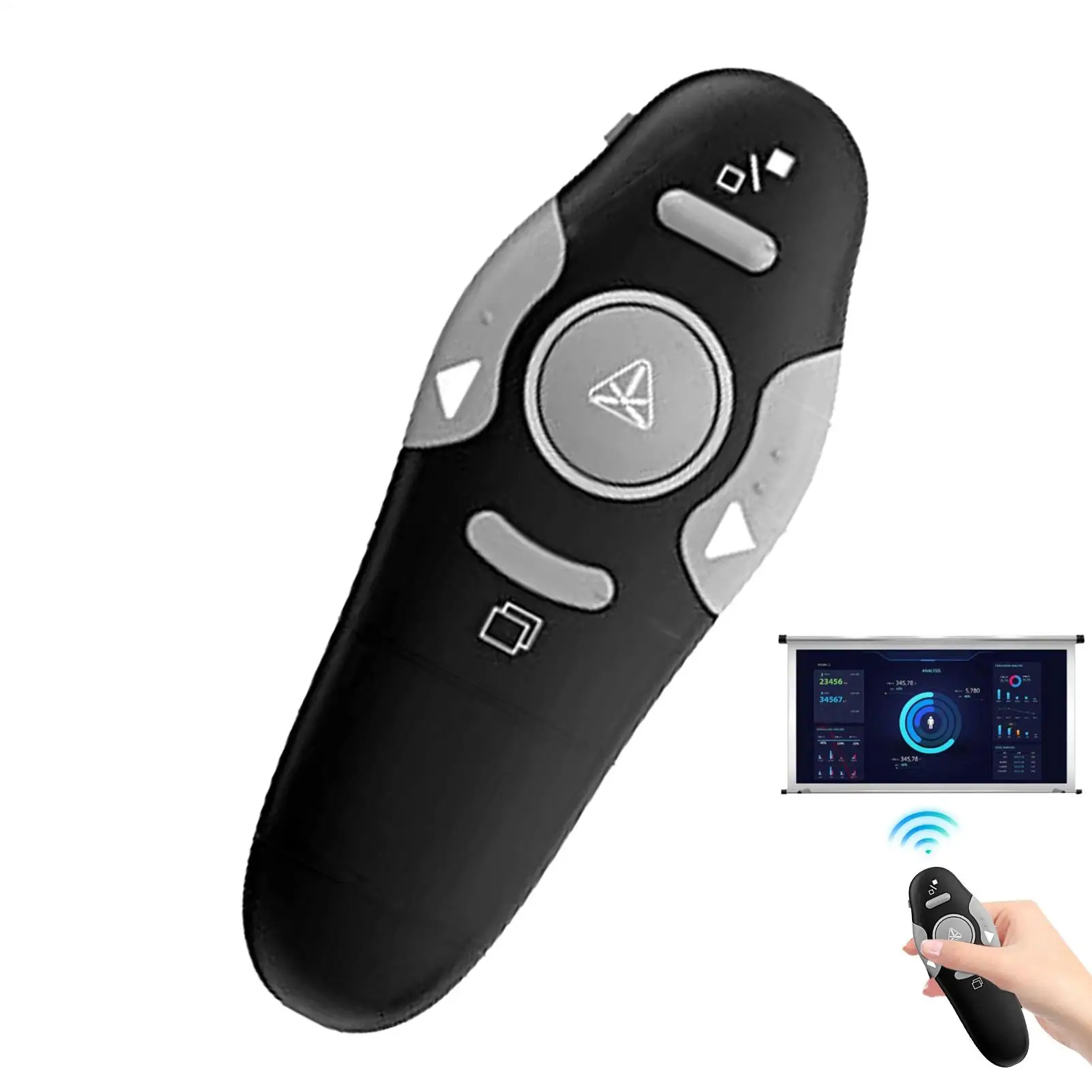 Presentation Clicker 2.4GHz Intelligent Control Pen Wireless Remote Presentation Clicker For Slide Laptop PC Smartboard School