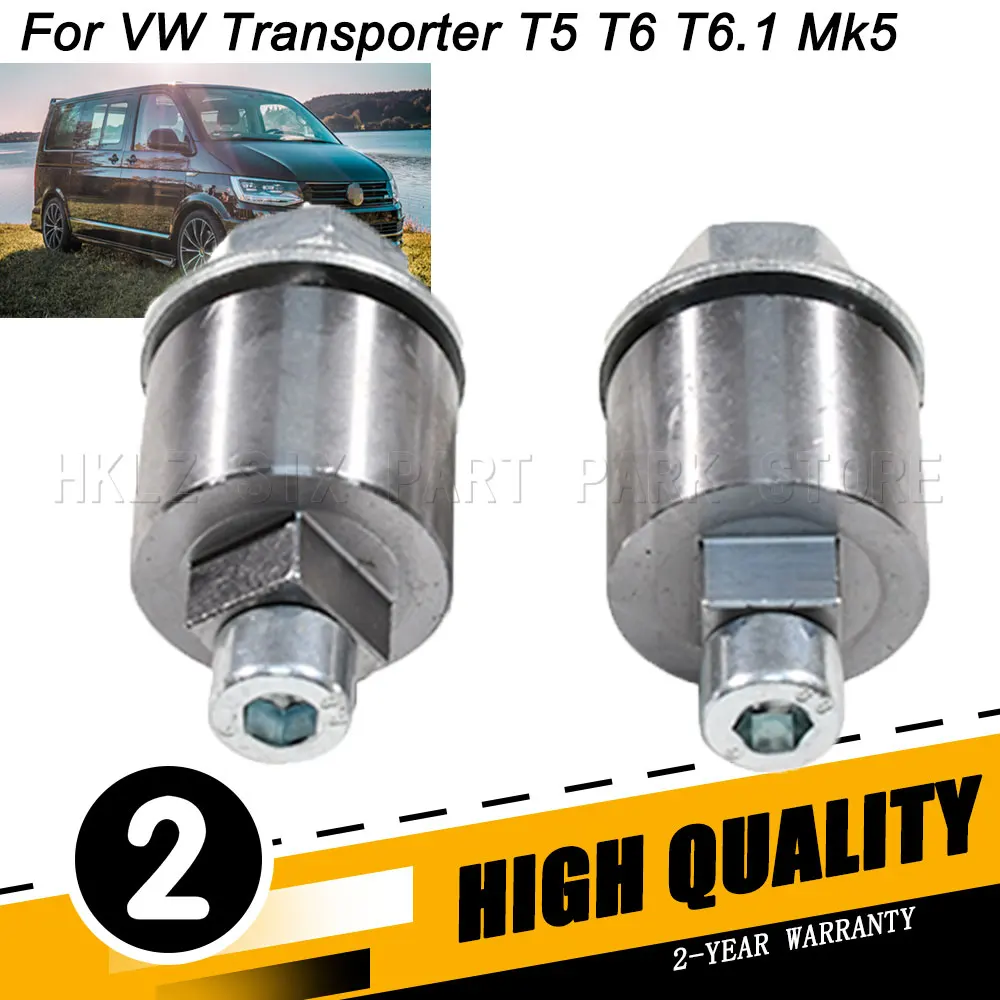 For VW Transporter T5 T6 T6.1 Mk5 2 Pcs Bus Box Adapter Arm Rest Armrest Repair Set Silver New Metal Car Accessories