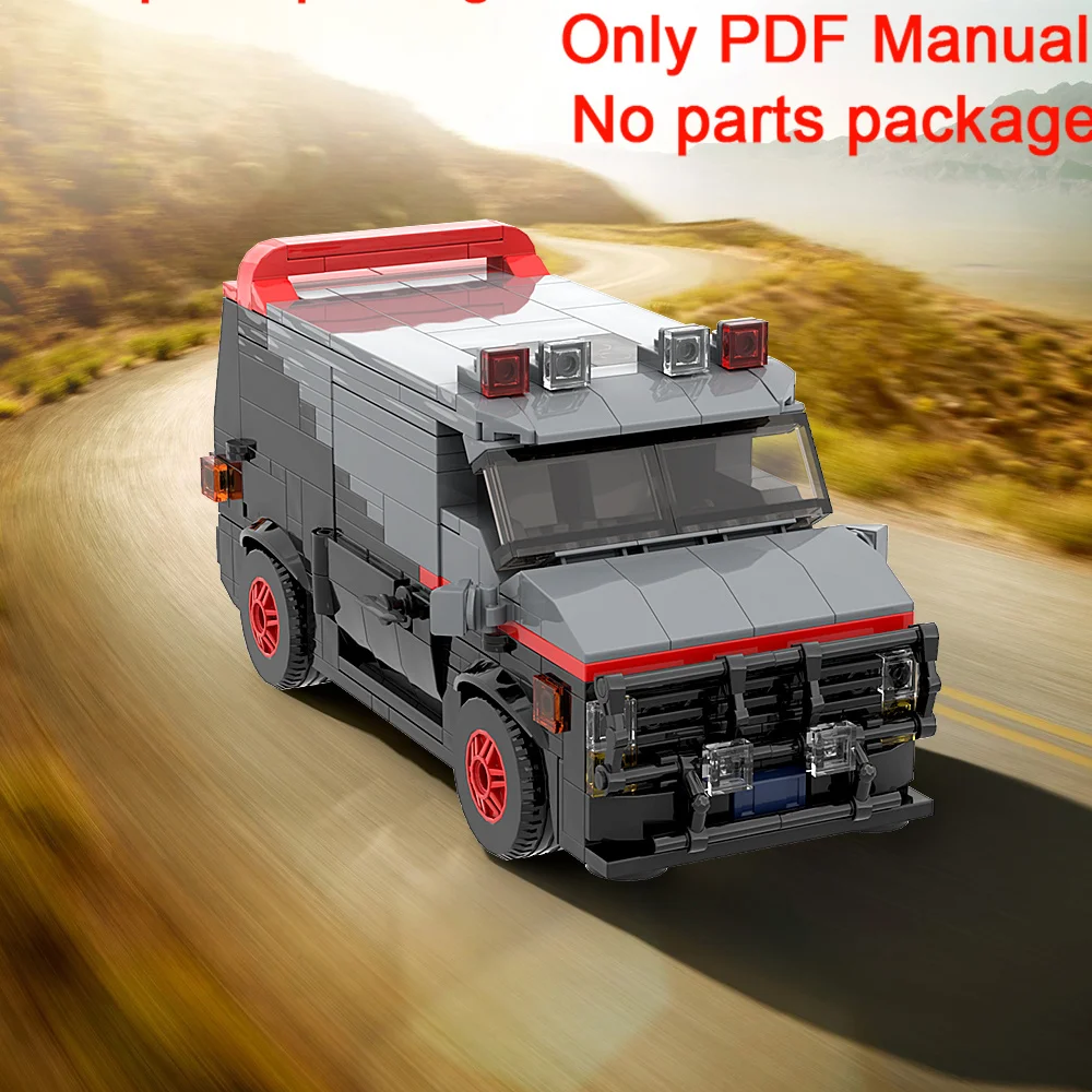 

MOC A-Team GMC Vandura Car Building Blocks PDF Manual GMC Vandura Parts List (Only PDF Manual,No parts）