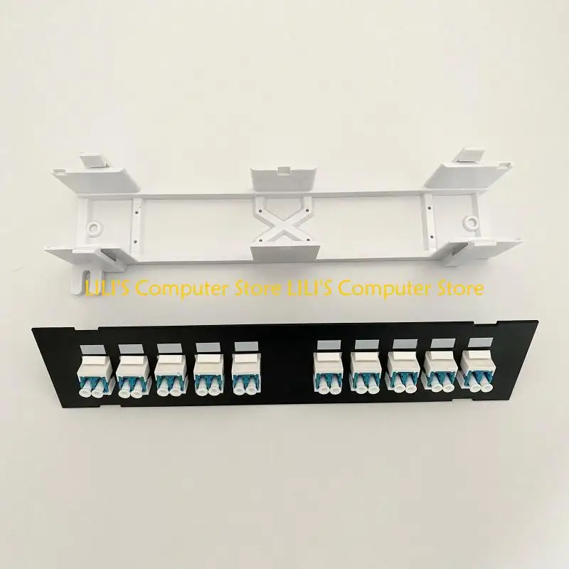 A52B 10 منفذ بصري من خلال لوحة التصحيح المقرنة لحامل الحائط مع شريط خلفي أو Rackm