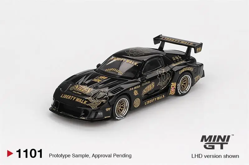 

[Предпродажа] MINI GT 1:64 LBWK RX-7 LB-Super Silhouette FD-NILES Черный # Литая под давлением модель автомобиля 1101.