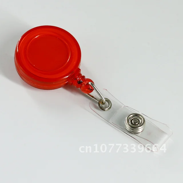 Carrete de insignia extensible con Clip de Metal, tarjeta de identificación, tarjeta de trabajo, soporte de insignia de acceso, accesorios de titular de tarjeta de visita para estudiantes de personal