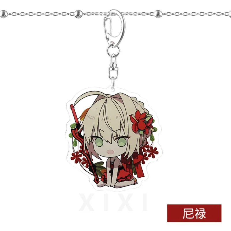 7pcs0Alter/Nero/Saber/Mashu0Anime0FATE0Q0version0Acrylic0Keychain0Pendant0Bag0Car0Keychain0Collecting0Jewelry0Accessories0Gifts