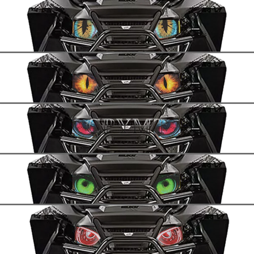 Motorcycle Front Fairing Headlight Guard Sticker Decor Decals Fit for Arctic Cat Wildcat GT Textron Off Road Wildcat 4 X 4X 1000