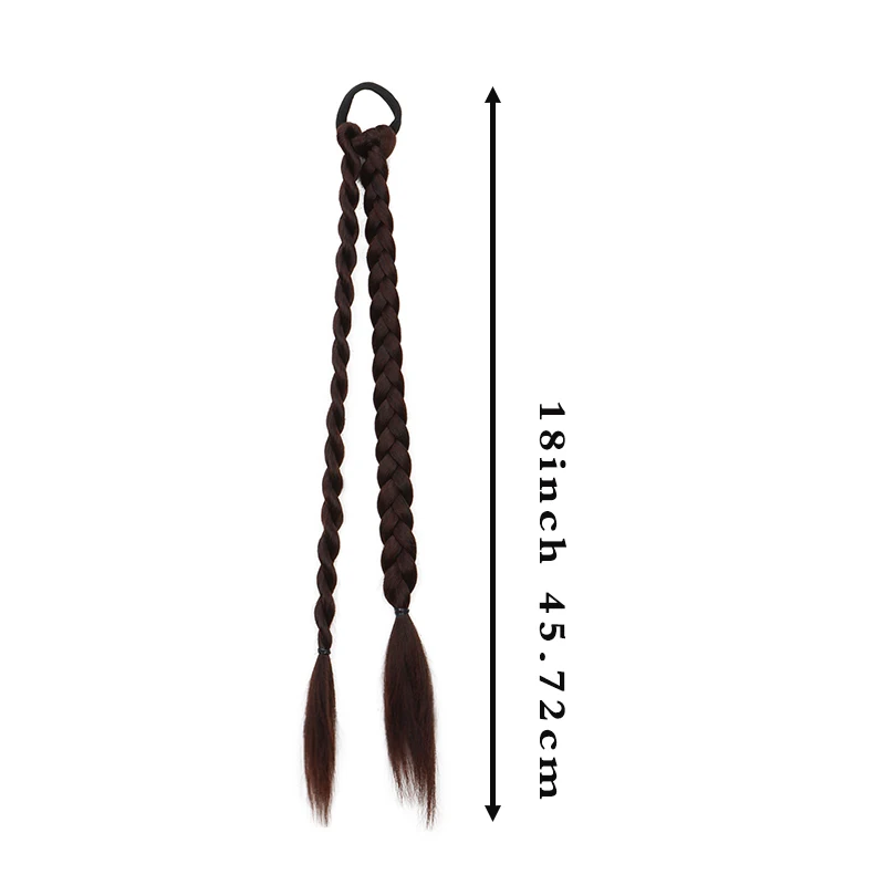 Synthetische lange gerade süße coole Haarperücke Zöpfe Haar Twist Zöpfe Frauen Hairwear Zubehör – Detail 2