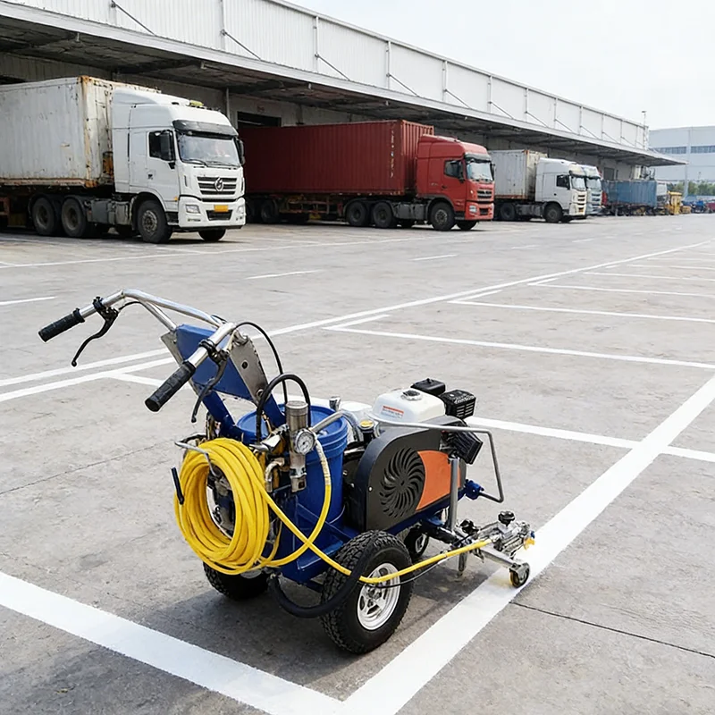 

Customized Cold Plastic Road Marking Machine High Pressure Line Sprayer for Long Lasting Road Parking Lot Traffic Line Marking
