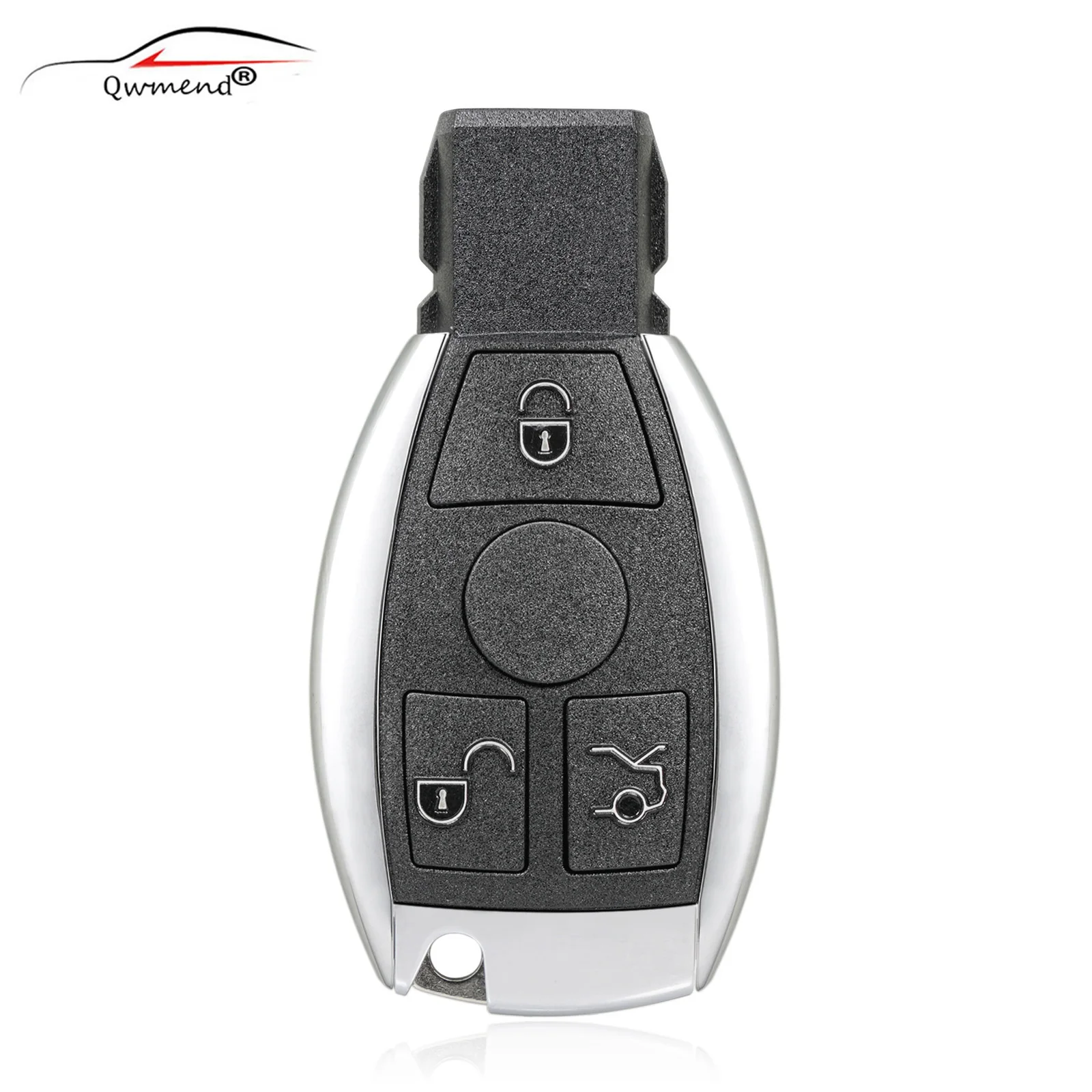 

QWMEND 315/433Mhz Remote Control Key For Mercedes Benz Year 2000+ Supports Original NEC and BGA Smart Car Key 2/3/4 Buttons