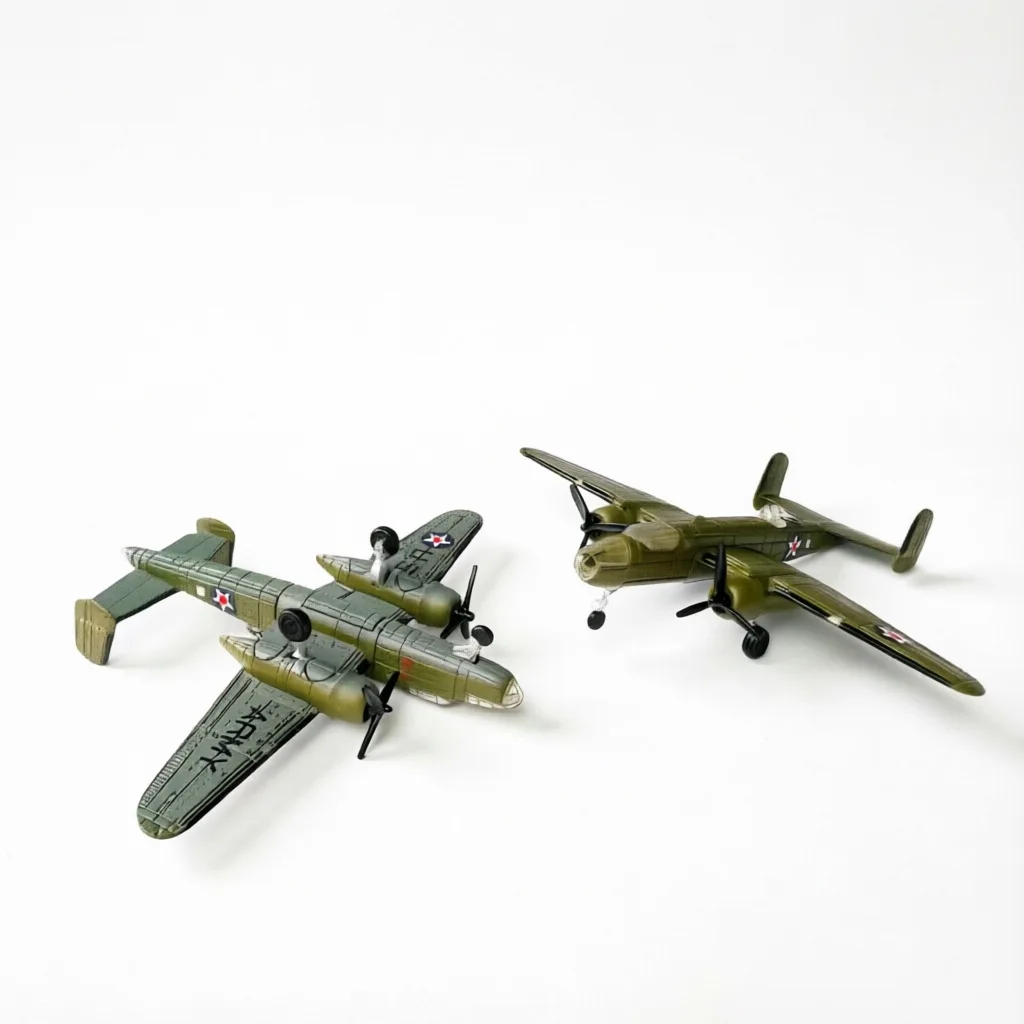 1/200 American B-25 Medium Bomber Model Diecast Aircraft B25 Alloy Aircraft Finished Toy Collection Gift Desktop Display Decor
