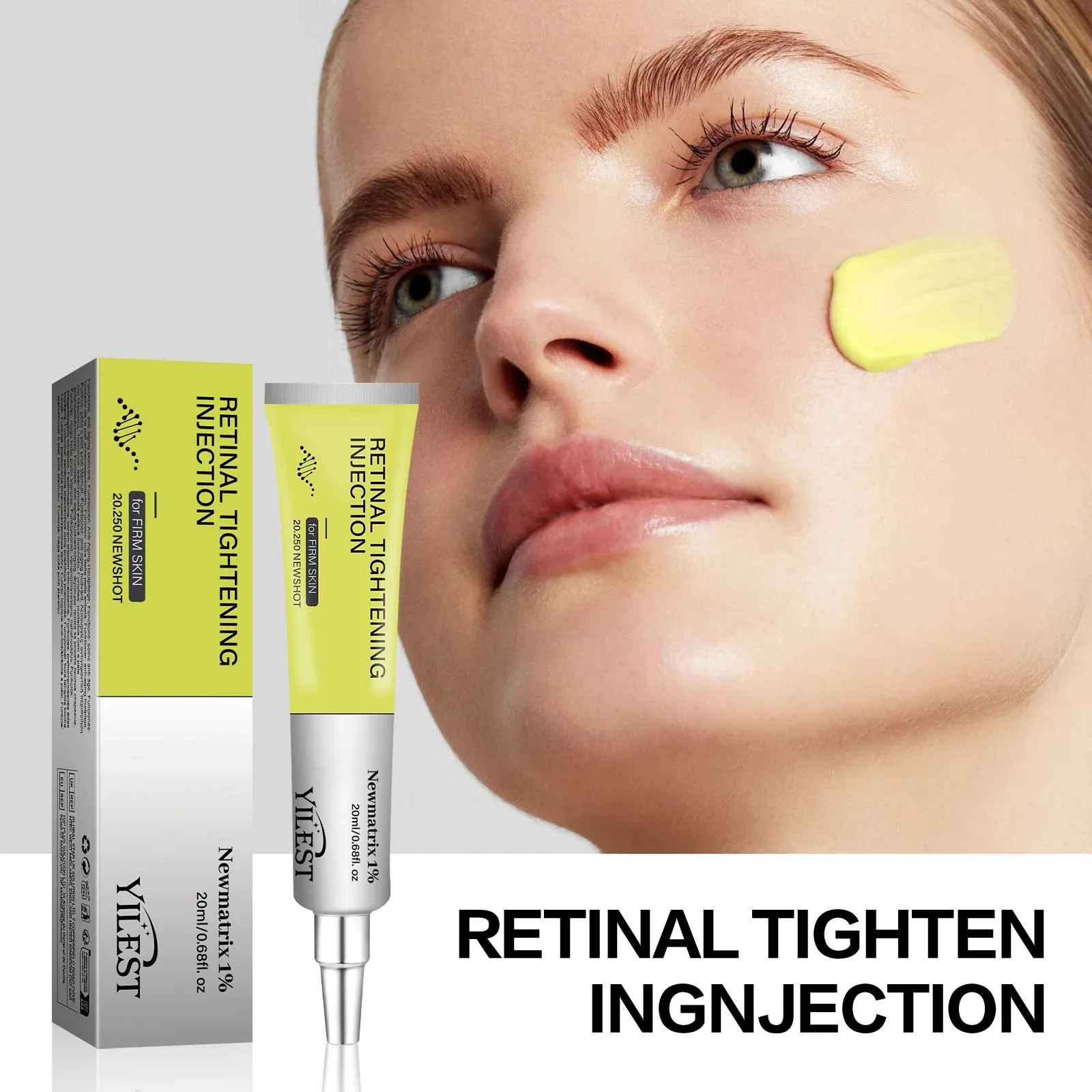 Retinol Firming Eye Cream 20ml with Ceramide and Panthenol Formula – Soothes Dryness, Smooths Texture and Strengthens Skin