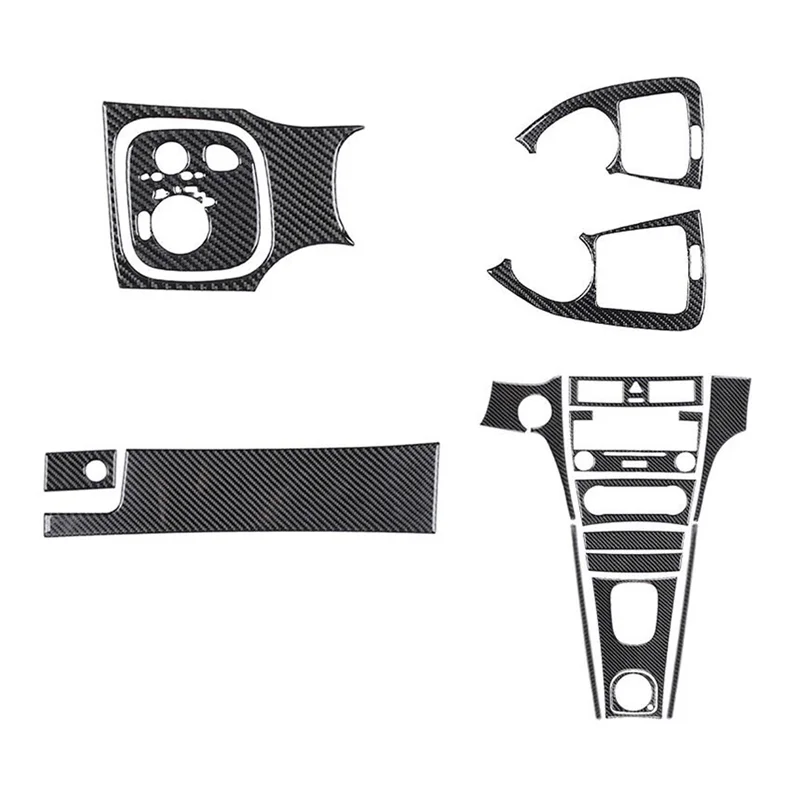 

For C-Class W203 2005-2007 Carbon Fiber Full Interior Set Trim Cover Decoration Sticker Accessories 17PCS